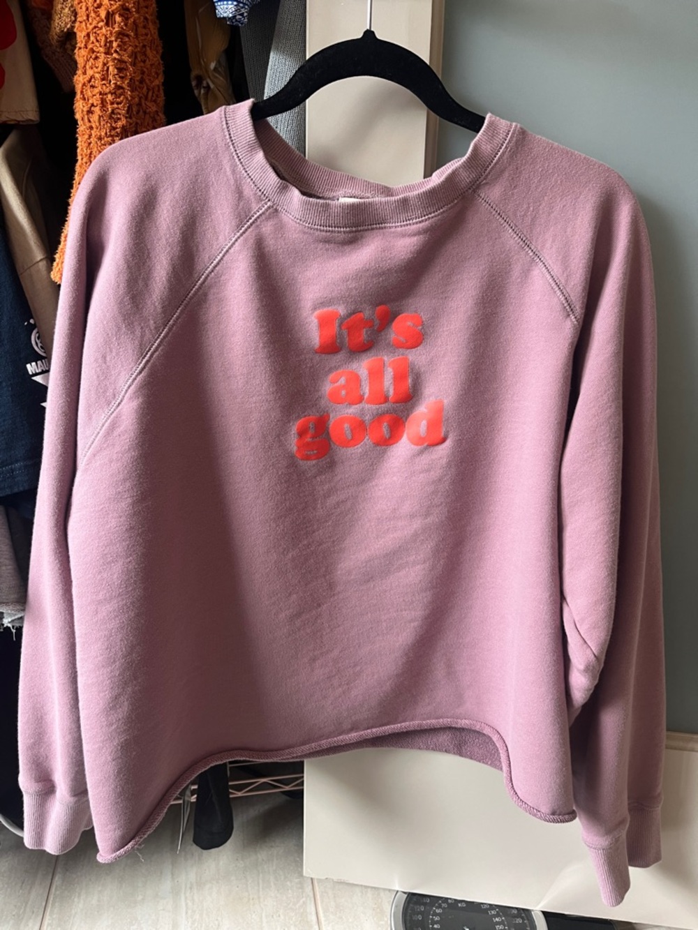 NATURAL LIFE lilac Crewneck Sweatshirt